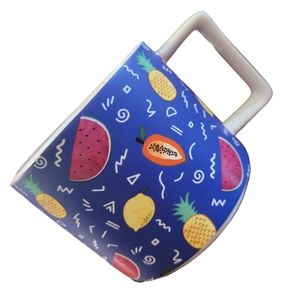 Fruit Party Wide Mouth Designer Coffee Mug by: Mady Tan Danica Studio Pineapple
